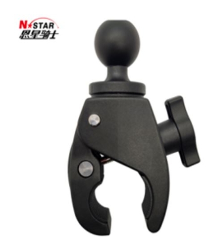 Handlebar clamp support between 17-38mm with 1 inch ball