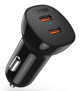 40W Dual USB-C Fast Car Charger