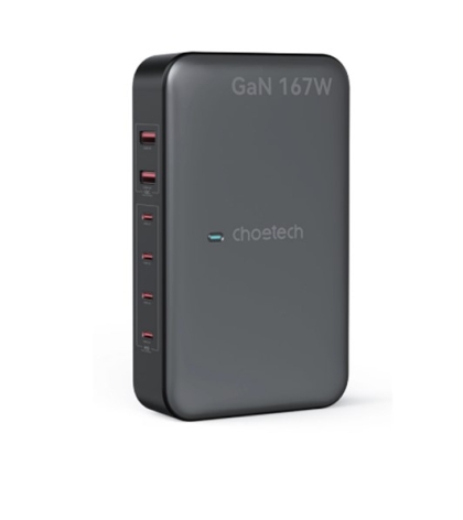 Choetech NexGen GaN 167W 6 Ports Desktop Charger