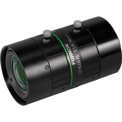 Fujinon CF16ZA-1S 1.2" 16mm F1.8 Manual Iris C-Mount Lens, Anti-Vibration & Shock Feature, 23 Megapixel