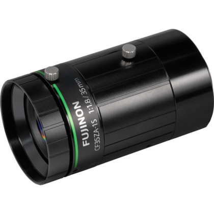 Fujinon CF35ZA-1S 1.2" 35mm F1.8 Manual Iris C-Mount Lens, Anti-Vibration & Shock Feature, 23 Megapixel