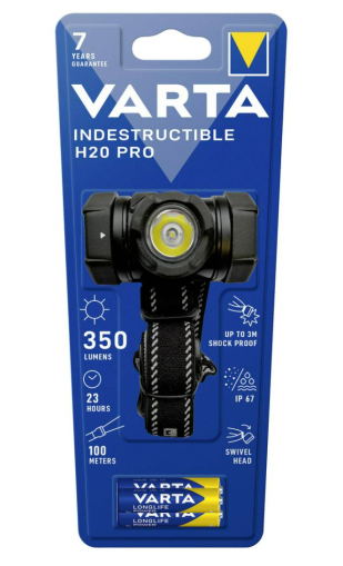 Varta Indestructible H20 Pro LED Head lamp 