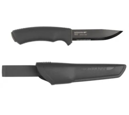 Knife Morakniv Bushcraft Black SRT 12417 with 10.9 cm Blade