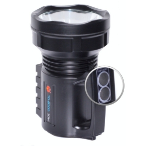 LED flashlight and TD-8000 30W battery