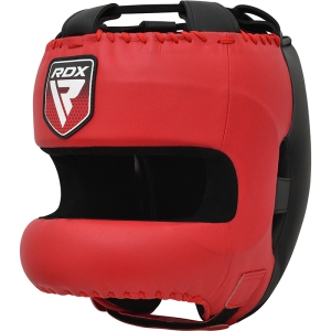 RDX APEX Boxing Head Gear With Nose Protection Bar Red Medium