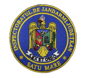 ROUND EMBROIDERED BADGE OF THE SATU-MARE COUNTY GENDARMI INSPECTORATE