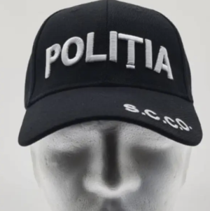 BLACK SCCO POLICE FULL CAP L