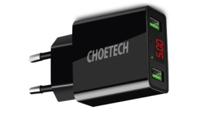 2*USB-A Ports Wall Charger with Digital Display