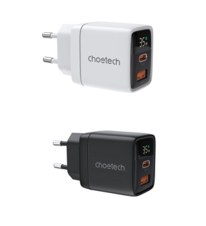 Choetech NexGen PD35W GAN A+C Display wall charger