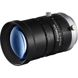 Fujinon HF75HA-1S 2/3" 75mm F2.8 Manual Iris C-Mount Lens, 1.5 Megapixel Rated, Anti-Vibration & Shock Feature