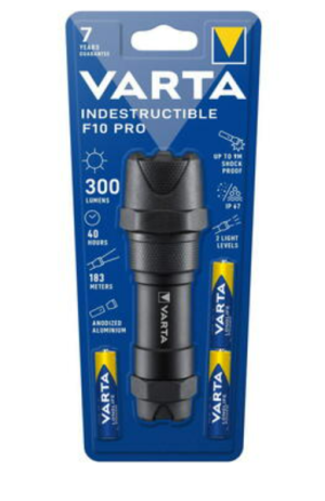 Varta Indestructible F10 Pro 6 Watt LED Aluminum Flashlight