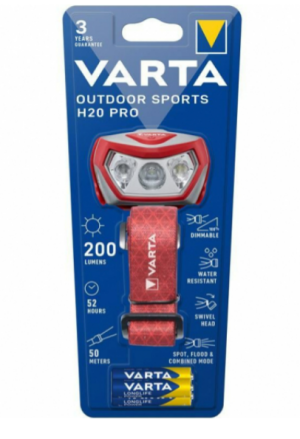 Varta Outdoor Sports H20 Pro LED Head lamp 17650 + 3xAAA 