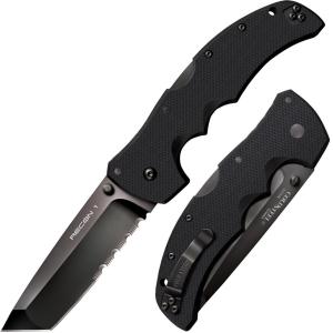 Cold Steel Recon 1 Tanto Point 50/50 Edge 27BTH Folding Knife with 10.1cm blade